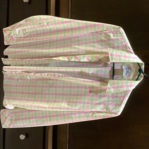 Lily Pulitzer button up plaid shirt